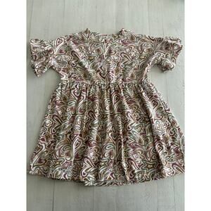 Rylee + Cru NWOT Abstract Hearts Dress Res and White Size 2/3